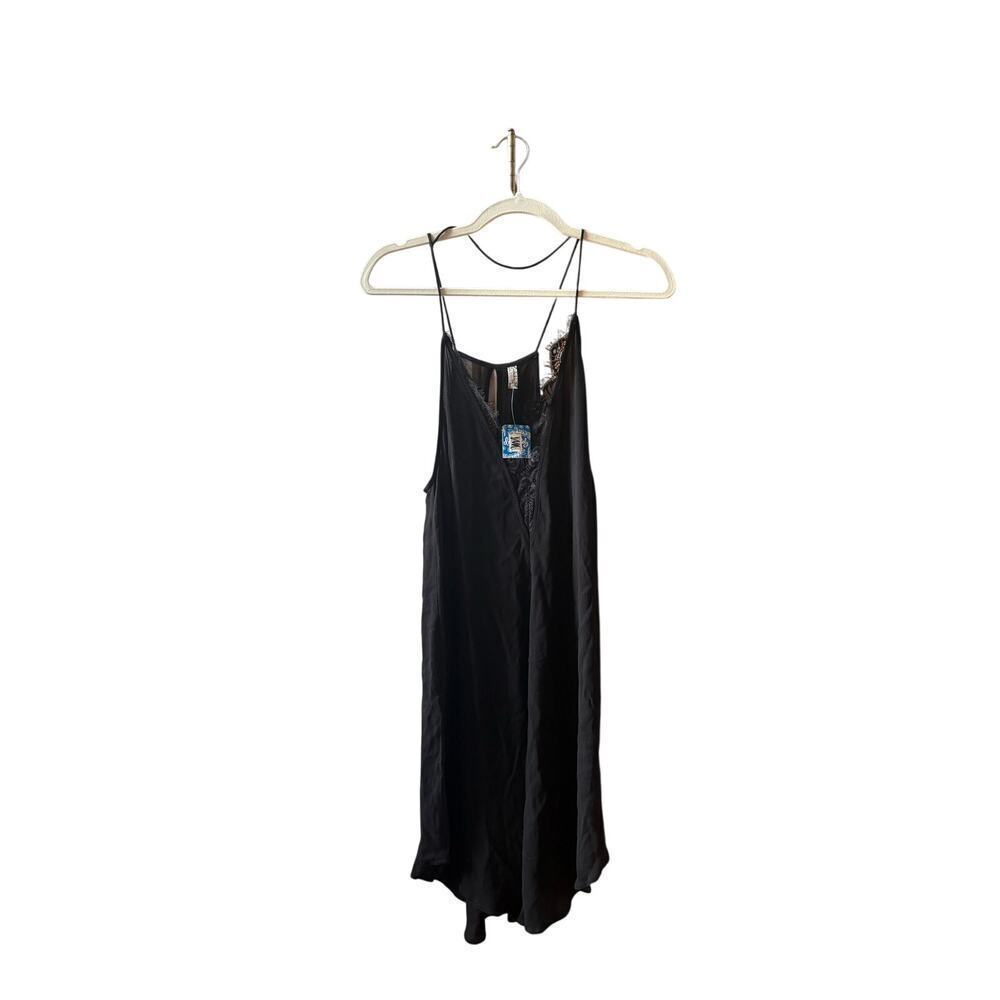 Free People Intimately Black Slip Whimsgoth Y2K Dress Size Large - Picture 4 of 10